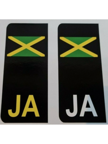 Jamaica side badge number plate 105mm x 40mm Jamaica side badge number plate 105mm x 40mm